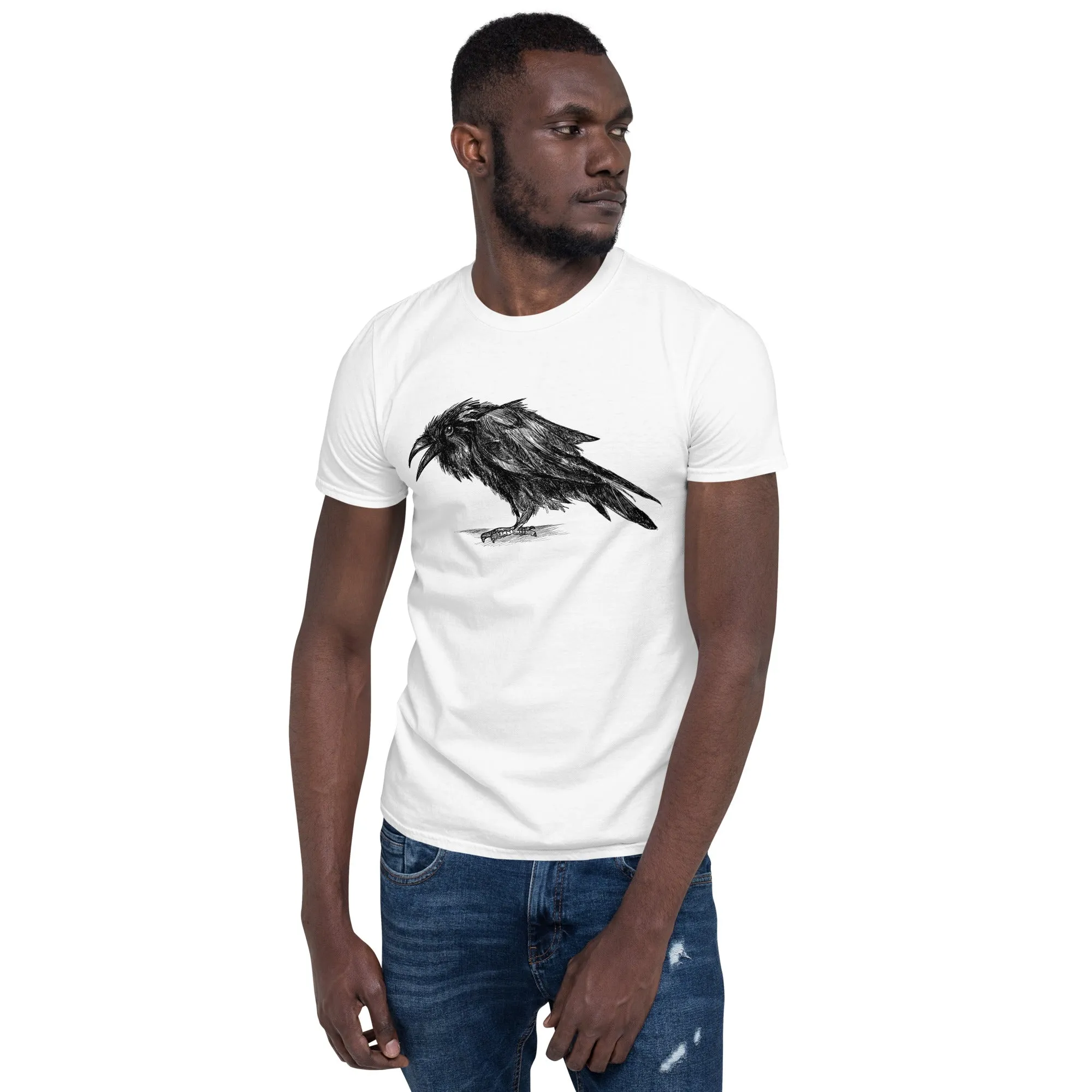 T-shirt unisex con corvo